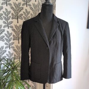 DKNY Black Wool Blend Jacket